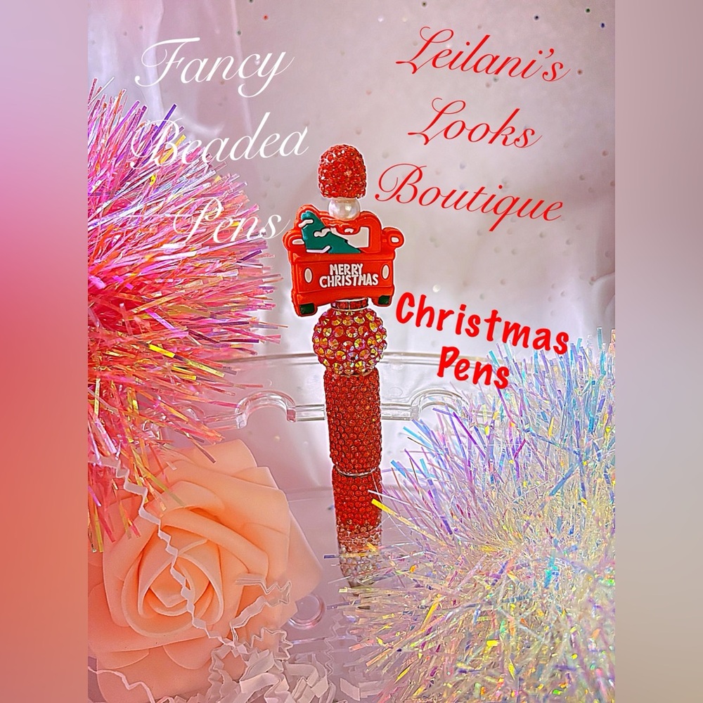 Christmas tree/fancy pens/Fancy Beaded Pens, Fancy pens, Acrylic beads,